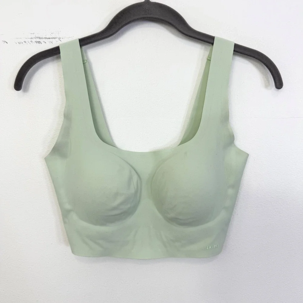 SKIMS Fits Everybody Square Neck Bra Mint Green Size Medium